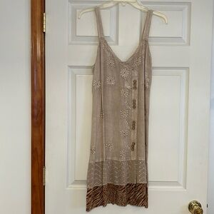 Summer dress/cover up with animal print